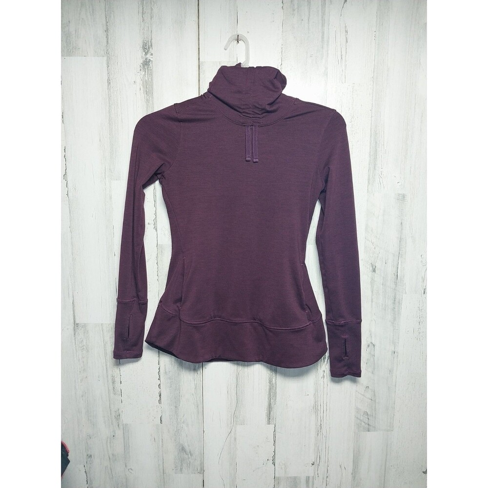 Calia Carrie Underwood Pullover Turtleneck Yoga Sweatshirt Women's Small Maroon
